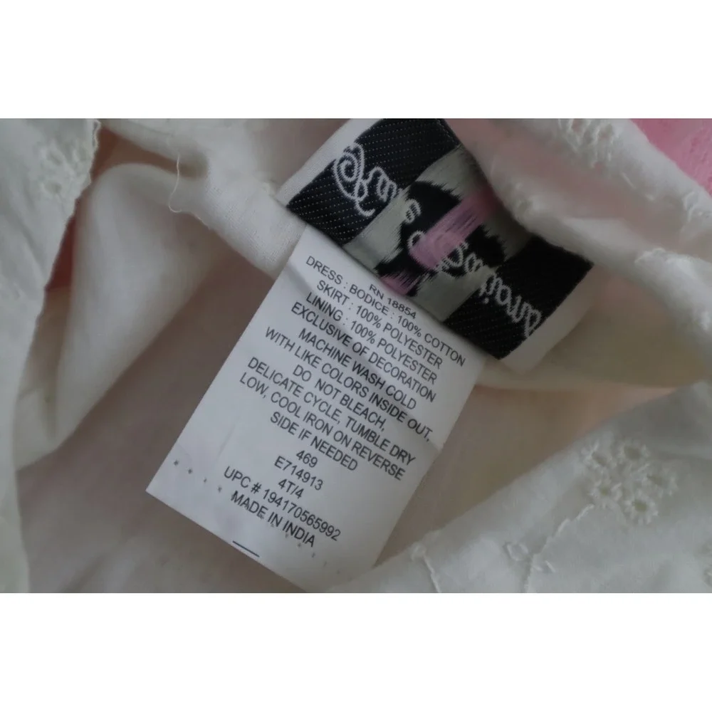 Rare Editions Toddler Girls Eyelet to‎ Embroidery Mesh Skirt Dress - Pink - 4T/4